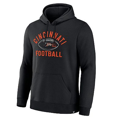 Men's Fanatics Black Cincinnati Bengals Fumblerooski Legacy Pullover Hoodie