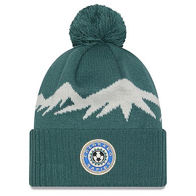 Men's New Era Green Colorado Rapids 2025 Jersey Hook Cuffed Knit Hat With Pom