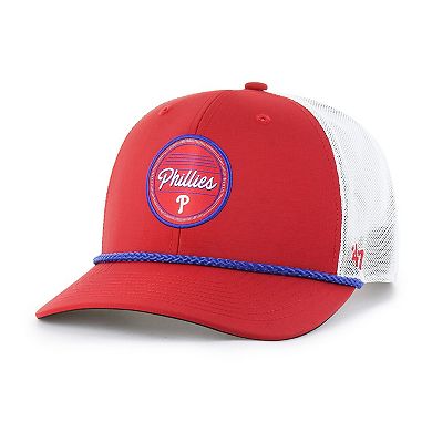 Men's '47 Red/White Philadelphia Phillies Fairway Trucker Adjustable Hat
