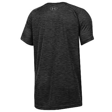 Youth Under Armour Heather Black South Carolina Gamecocks Ultra Soft Rye Tech Performance T-Shirt