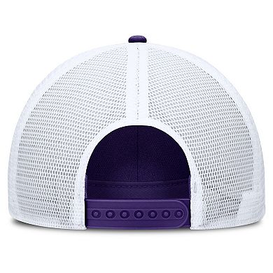Men's Nike Purple/White LSU Tigers 2025 On-Field Rise Engineered Trucker Adjustable Hat