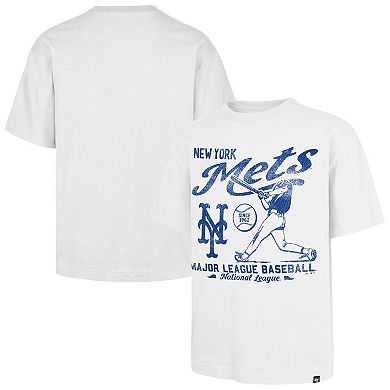 Men's '47 White New York Mets Regional Batter Foundation T-Shirt