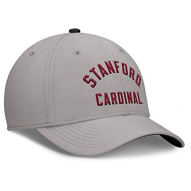 Men's Nike Gray Stanford Cardinal Rise Prep Performance Flex Hat