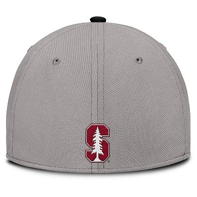 Men's Nike Gray Stanford Cardinal Rise Prep Performance Flex Hat