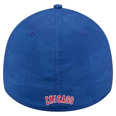 Men's New Era Royal Chicago Cubs Tonal Camo 39THIRTY Flex Hat