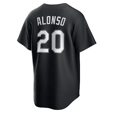 Men's Nike Pete Alonso Black New York Mets Replica Player Jersey