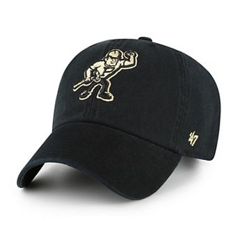 Youth '47 Black Purdue Boilermakers Clean Up Adjustable Hat