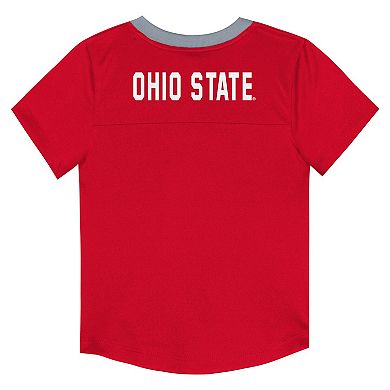 Youth Outerstuff Scarlet Ohio State Buckeyes Red Zone Two-Piece Top and Pants Set