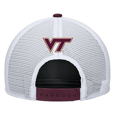 Men's Nike Maroon Virginia Tech Hokies 2025 On-Field Rise Trucker Performance Adjustable Hat