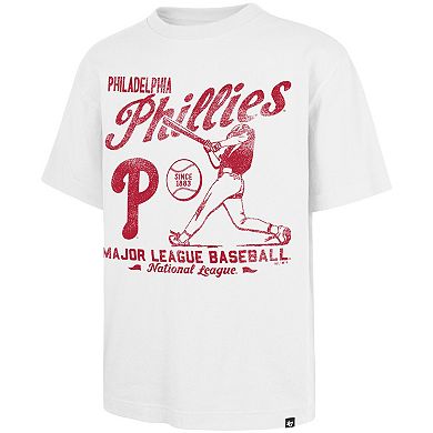 Men's '47 White Philadelphia Phillies Regional Batter Foundation T-Shirt