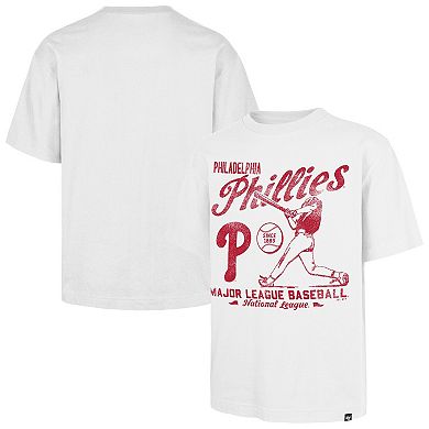 Men's '47 White Philadelphia Phillies Regional Batter Foundation T-Shirt