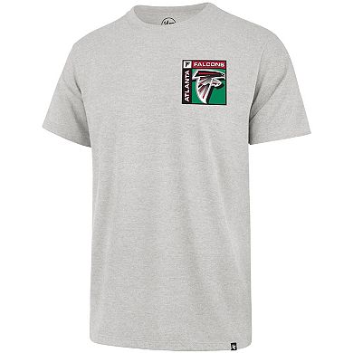 Men's '47 Gray Atlanta Falcons Chrome Plate Franklin T-Shirt