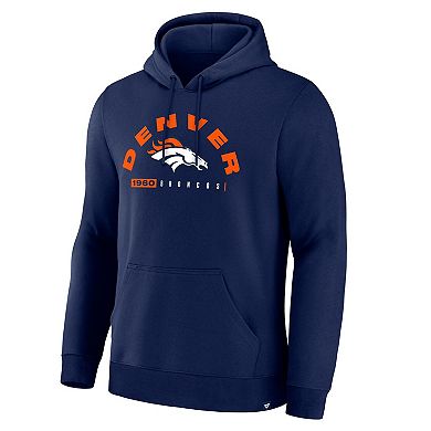 Men's Fanatics Navy Denver Broncos Delay of Game Legacy Pullover Hoodie
