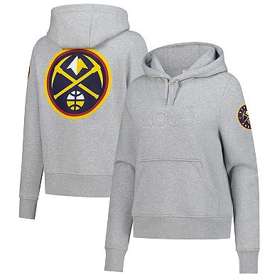 Women's Lol Gray Denver Nuggets Icon Pullover Hoodie