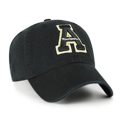Men's '47 Black Appalachian State Mountaineers Clean Up Adjustable Hat
