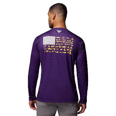 Men's Columbia Purple LSU Tigers PHG Terminal Shot Long Sleeve T-Shirt