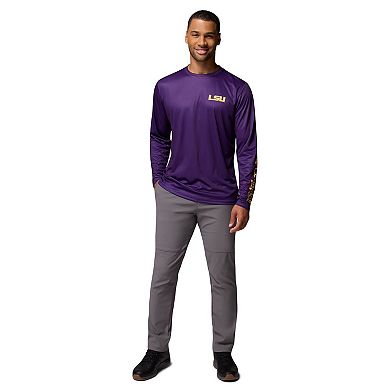 Men's Columbia Purple LSU Tigers PHG Terminal Shot Long Sleeve T-Shirt