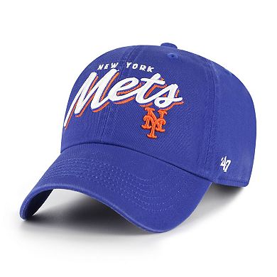 Women's '47 Royal New York Mets Ariana Clean Up Adjustable Hat