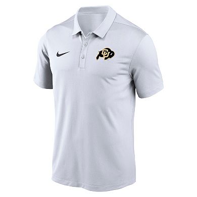 Men's Nike White Colorado Buffaloes Victory Solid Performance Polo