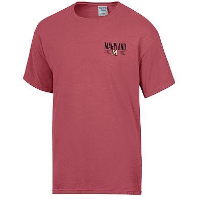 Men's ComfortWash Red Maryland Terrapins Big Name T-Shirt