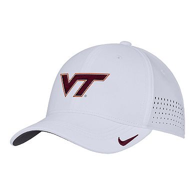 Men's Nike White Virginia Tech Hokies 2025 On-Field Performance Flex Hat