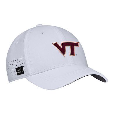 Men's Nike White Virginia Tech Hokies 2025 On-Field Performance Flex Hat