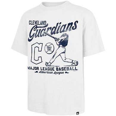 Men's '47 White Cleveland Guardians Regional Batter Foundation T-Shirt