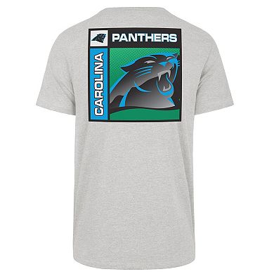 Men's '47 Gray Carolina Panthers Chrome Plate Franklin T-Shirt