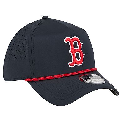 Men's New Era Navy Boston Red Sox 39THIRTY A-Frame Perforated Flex Hat