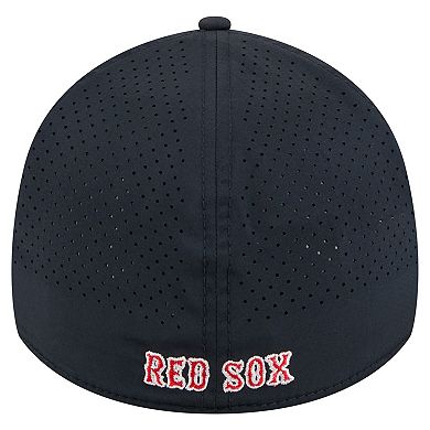 Men's New Era Navy Boston Red Sox 39THIRTY A-Frame Perforated Flex Hat
