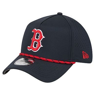 Men's New Era Navy Boston Red Sox 39THIRTY A-Frame Perforated Flex Hat