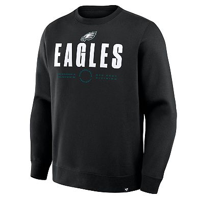 Men's Fanatics Black Philadelphia Eagles Direct Handoff Legacy Pullover Sweatshirt