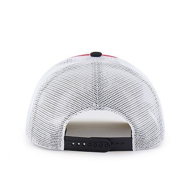 Youth '47 Red/Black Wisconsin Badgers Super Stripe Hitch Adjustable Trucker Hat