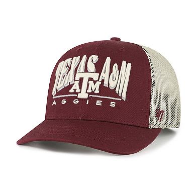 Men's '47 Maroon Texas A&M Aggies Arid Adjustable Trucker Hat