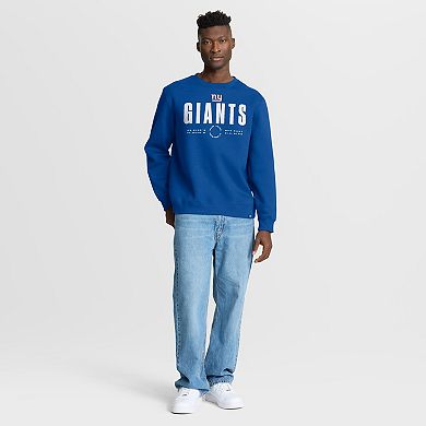 Men's Fanatics Royal New York Giants Direct Handoff Legacy Pullover Sweatshirt