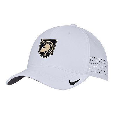 Men's Nike White Army Black Knights 2025 On-Field Performance Flex Hat