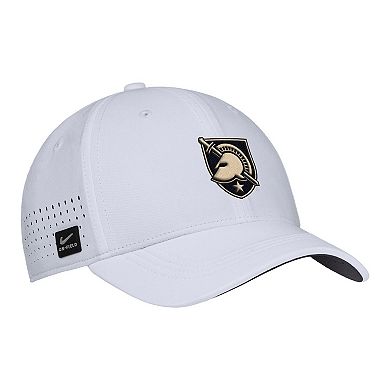 Men's Nike White Army Black Knights 2025 On-Field Performance Flex Hat