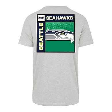 Men's '47 Gray Seattle Seahawks Chrome Plate Franklin T-Shirt