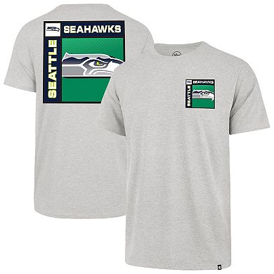 Men's '47 Gray Seattle Seahawks Chrome Plate Franklin T-Shirt
