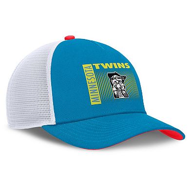 Men's Nike Teal Minnesota Twins Neon 90s Rise Structured Performance Adjustable Trucker Hat