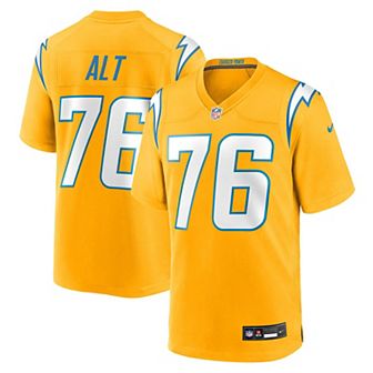 Men's Nike Joe Alt Gold Los Angeles Chargers Alternate Charger Power Game Player Jersey