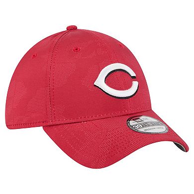 Men's New Era Red Cincinnati Reds Tonal Camo 39THIRTY Flex Hat