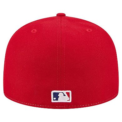 Men's New Era White/Red Philadelphia Phillies Repeat 59FIFTY Fitted Hat