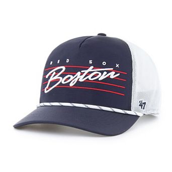 Men's '47 Navy Boston Red Sox Brrr Downburst Mesh Hitch Adjustable Hat
