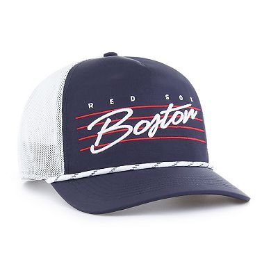 Men's '47 Navy Boston Red Sox Brrr Downburst Mesh Hitch Adjustable Hat