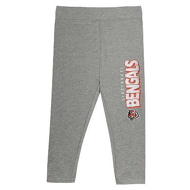 Toddler Cincinnati Bengals Club House Long Sleeve Hoodie Top and Leggings Two-Piece Set