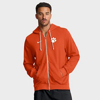 Men's Nike Orange Clemson Tigers 2025 Sideline Standard Issue Dri-FIT Full-Zip Hoodie