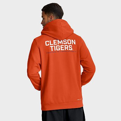 Men's Nike Orange Clemson Tigers 2025 Sideline Standard Issue Dri-FIT Full-Zip Hoodie