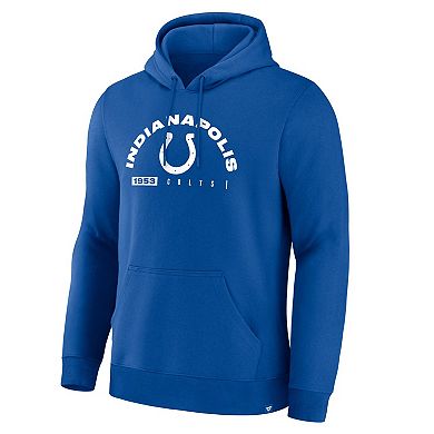 Men's Fanatics Royal Indianapolis Colts Delay of Game Legacy Pullover Hoodie