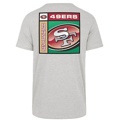 Men's '47 Gray San Francisco 49ers Chrome Plate Franklin T-Shirt